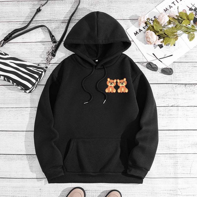 Sudadera estampada con capucha para amantes de los perros