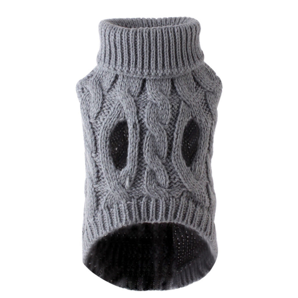 Jersey de punto trenzado para perros