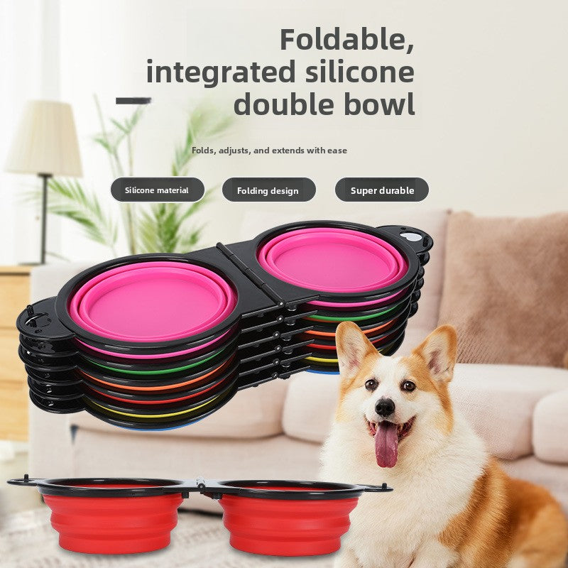 Cuenco plegable portátil para perros