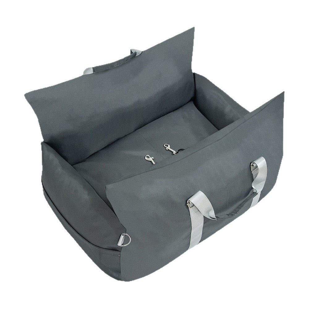 Cama de viaje acolchada para coche para perros y gatos