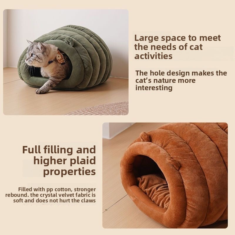 Cama cueva para perros y gatos