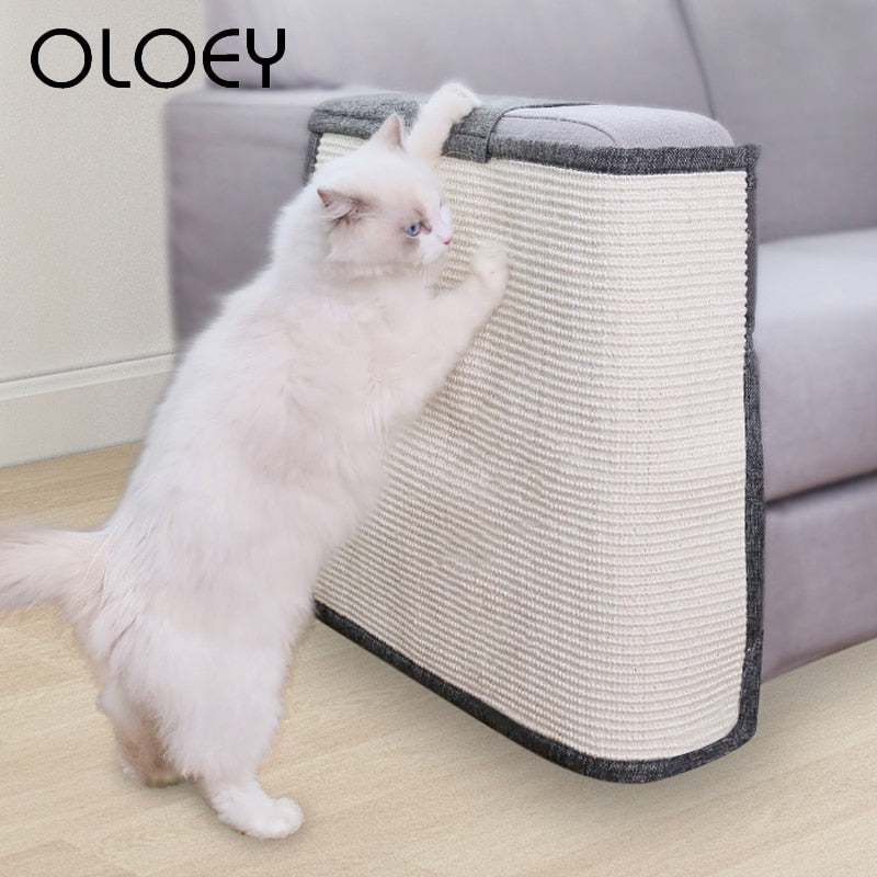 Rascador de sisal y protector de sofá para gatos