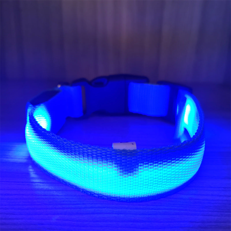 Collar LED recargable USB para perros