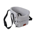 Cama elevadora para coche con correa de seguridad para perros – Striped model