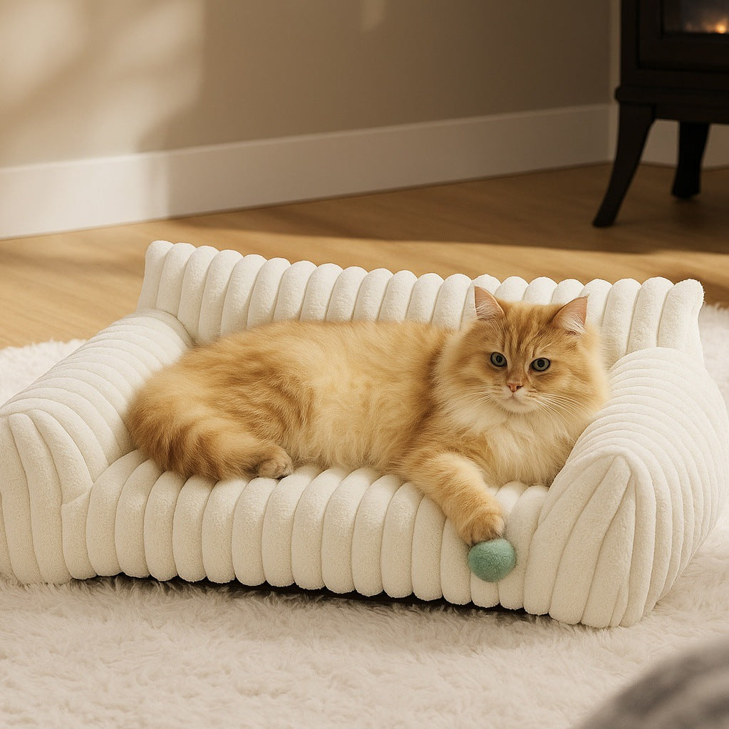 Sofá cama para perros con funda lavable