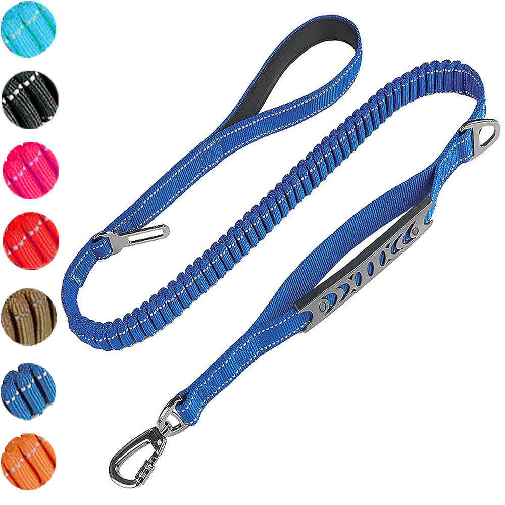 Correa Elástica Extensible de Nailon para Perros – Azul rey
