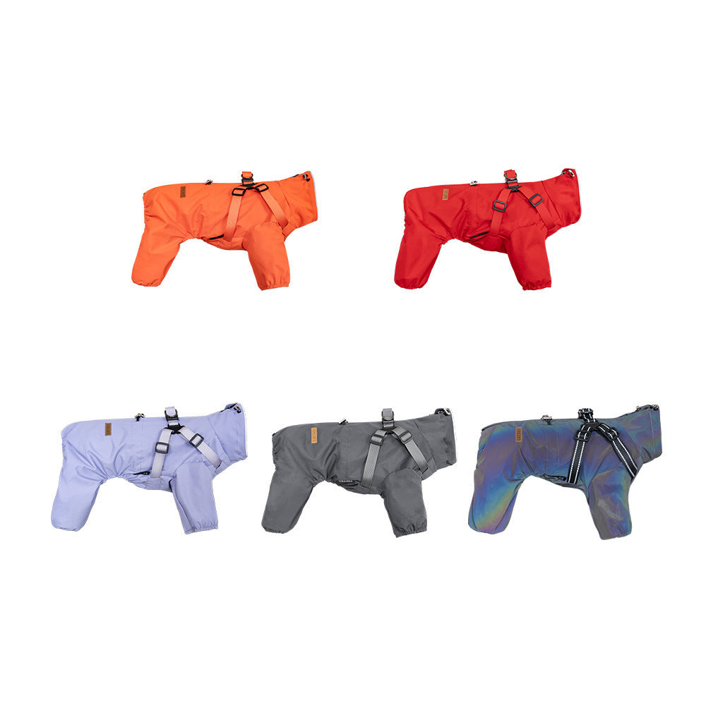 Chubasquero impermeable con capucha para perros pequeños y medianos