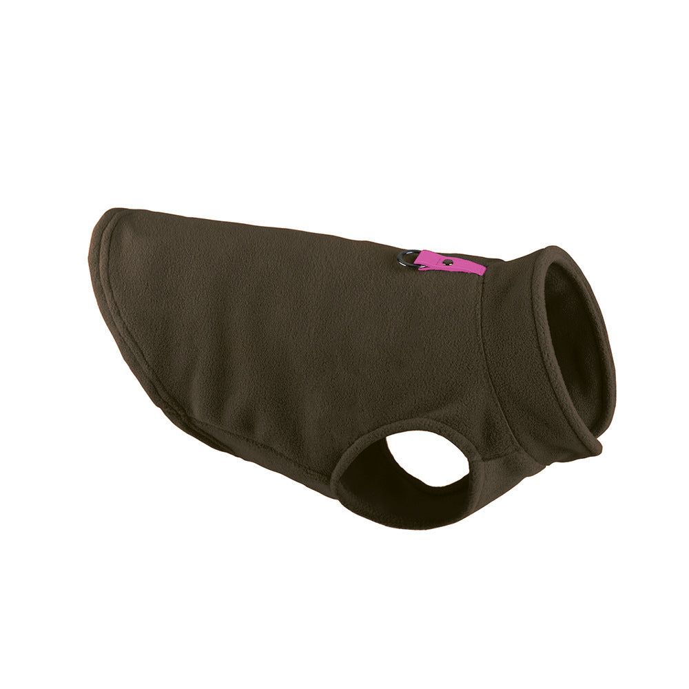 Abrigo de forro polar para perros, liso y calentito