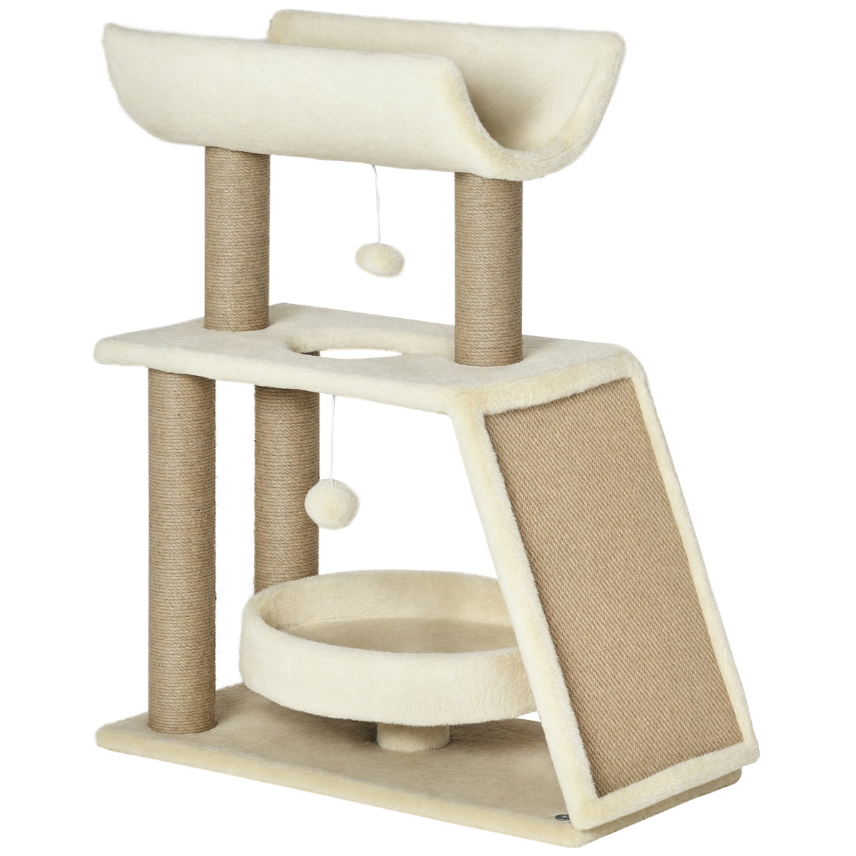 Árbol rascador para gatos con cama y plataformas, foto 7 de 9