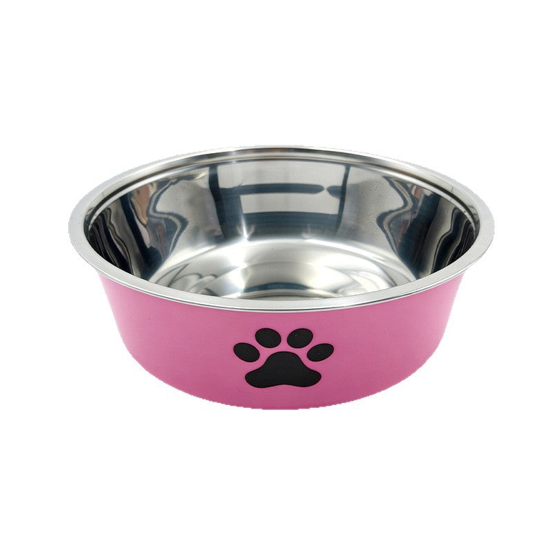 Cuenco doble de acero inoxidable para perros y gatos
