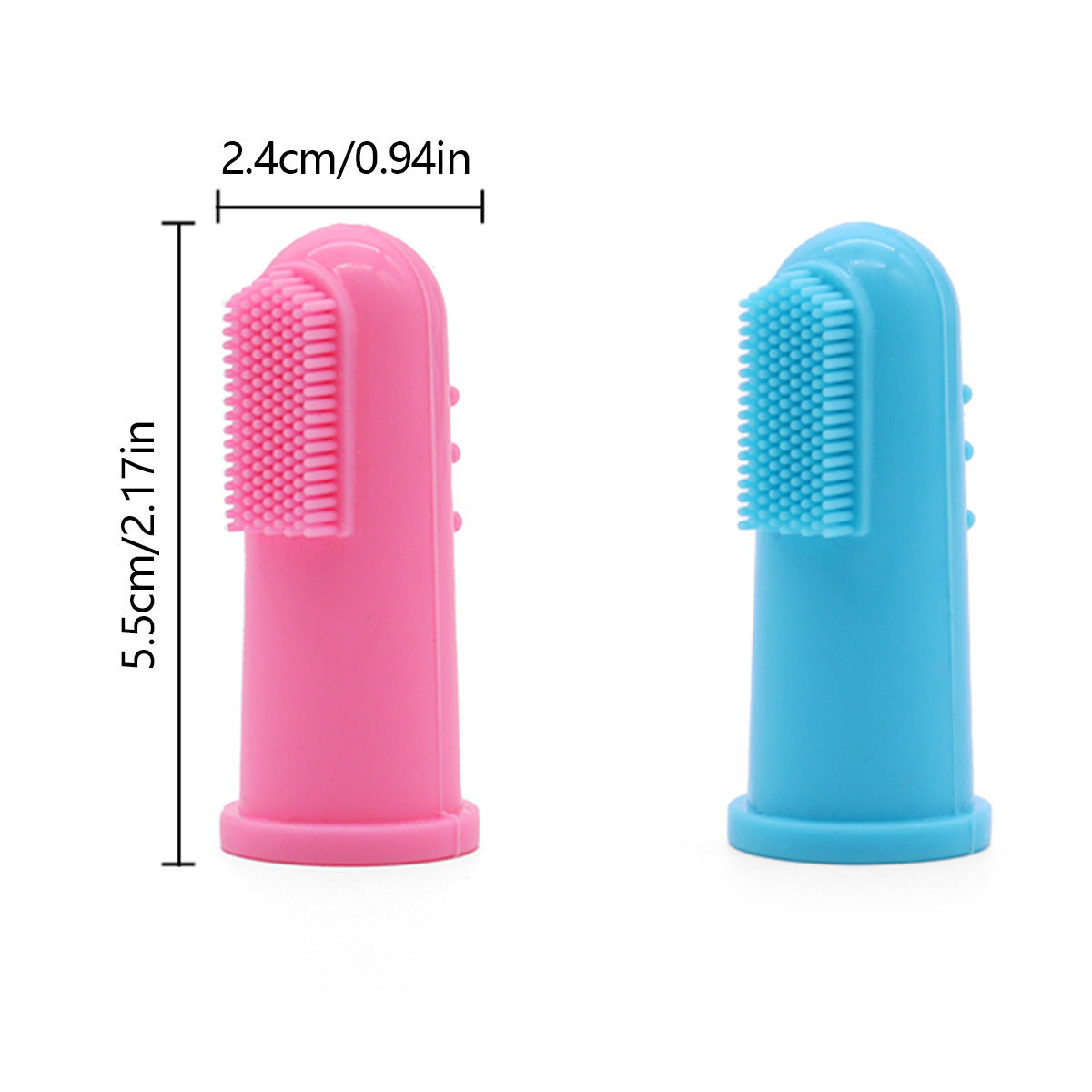 Cepillo dental de silicona para perros y gatos