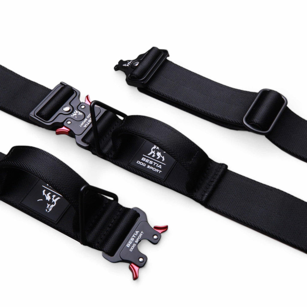 Collar Bestia Dog Sport GripPro con asa de sujeción en color negro