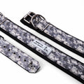 Collar deportivo Bestia Grey Camo para perros, de M · cuello 42,5–52,5 cm a XXL · cuello 65–75 cm