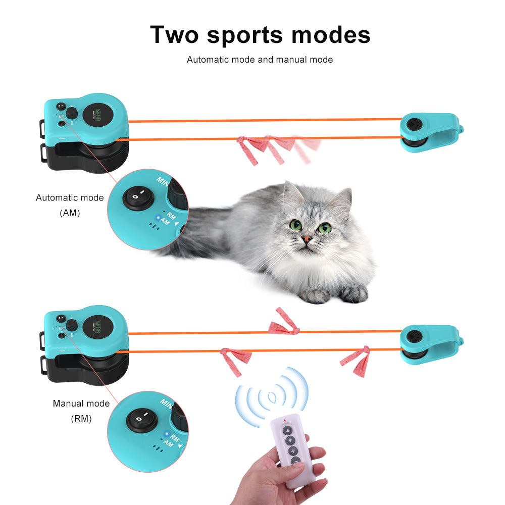 Juguete interactivo automático para gatos con mando