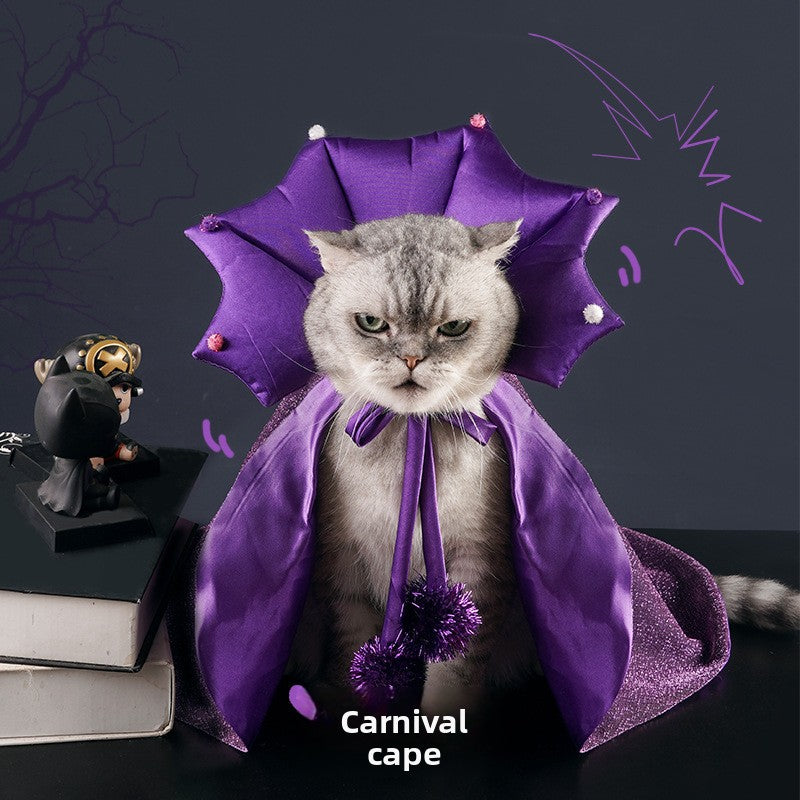 Capa de murciélago de Halloween para perros y gatos