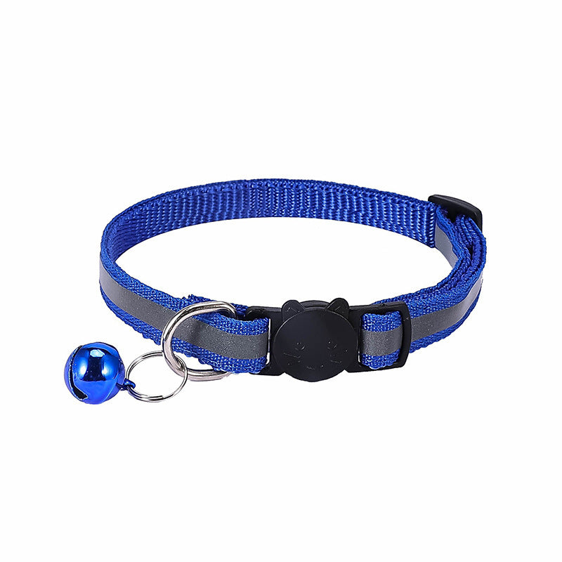 Collar reflectante para gatos con hebilla felina