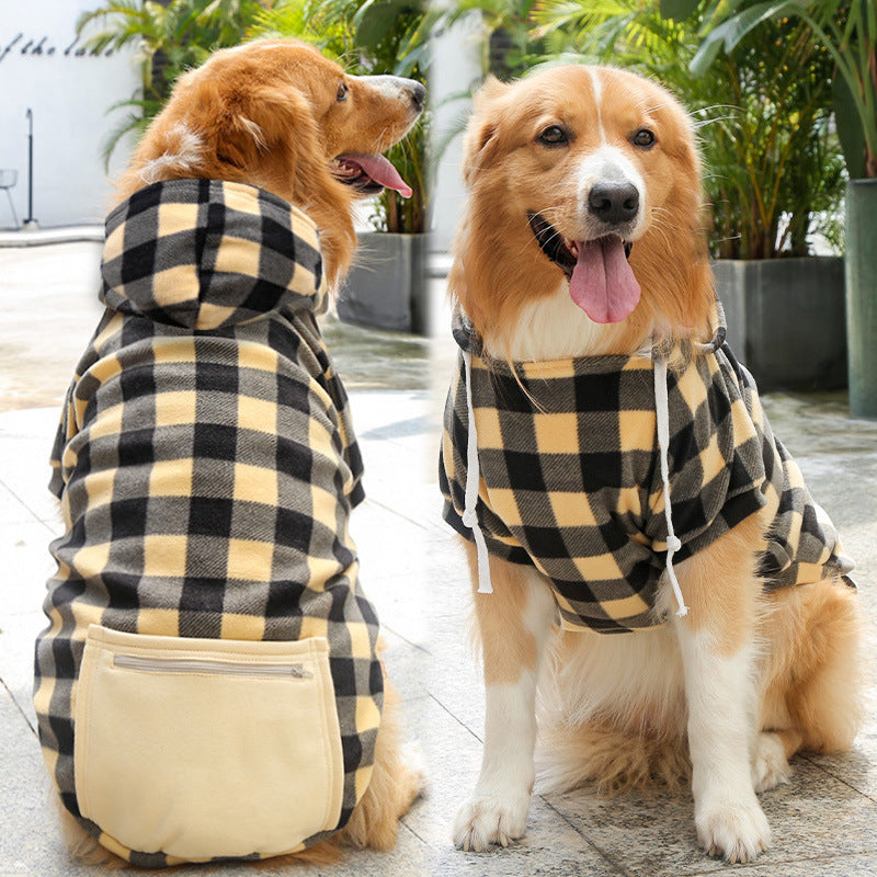 Sudadera polar con cremallera y bolsillo para perros y gatos