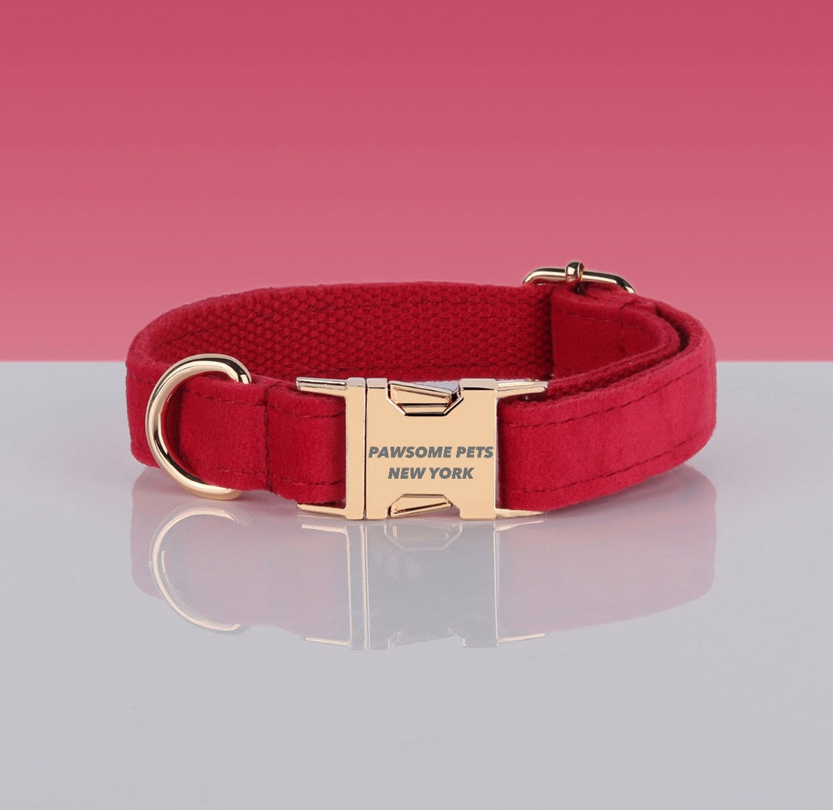 Collar rojo para perro y gato - Pawsome Pets New York