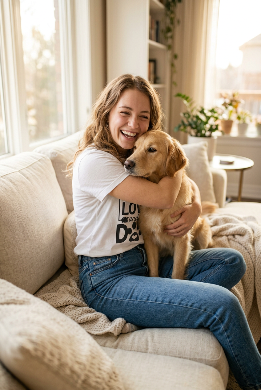 Camiseta «All You Need Is Love and a Dog» Pawsome Pets New York