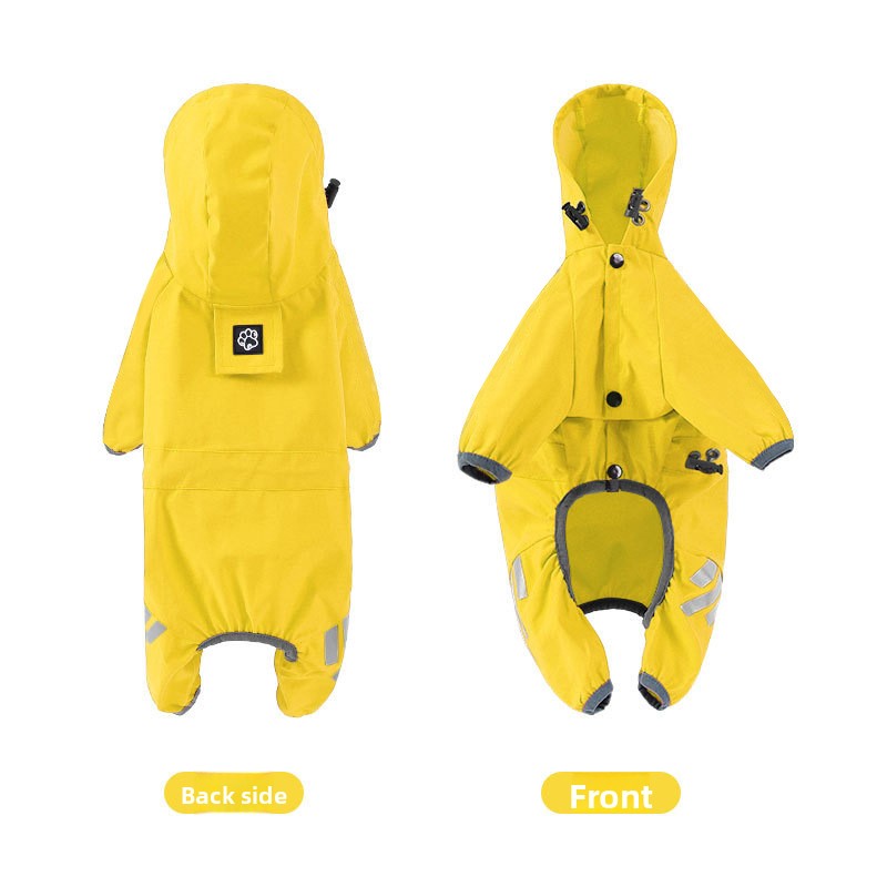 Impermeable para perros con capucha