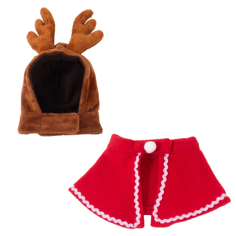 Disfraz navideño con capa para perros y gatos