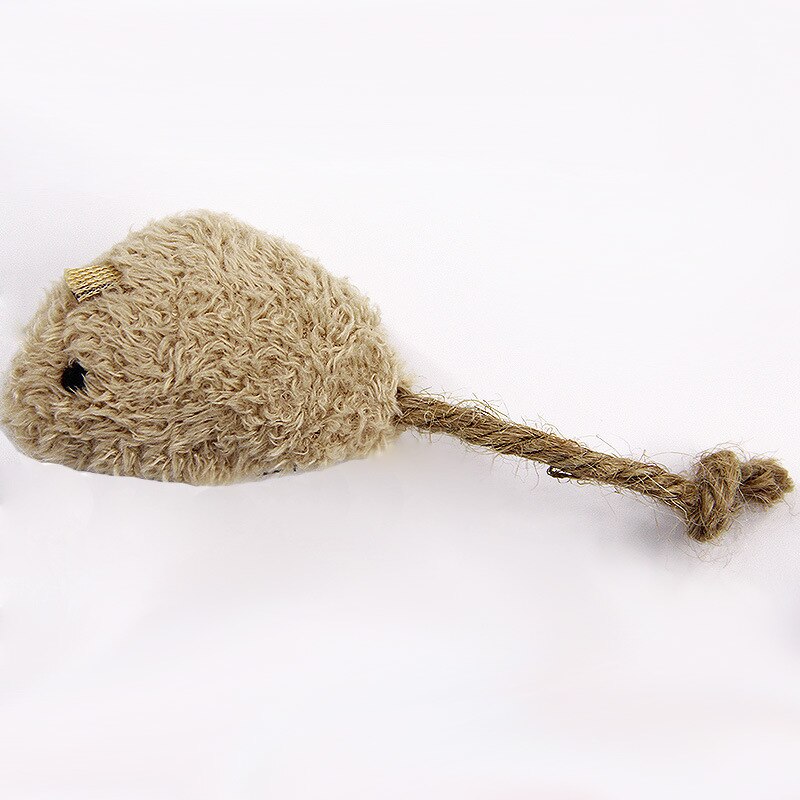 Pack de 3 juguetes de peluche con forma de ratón para gatos