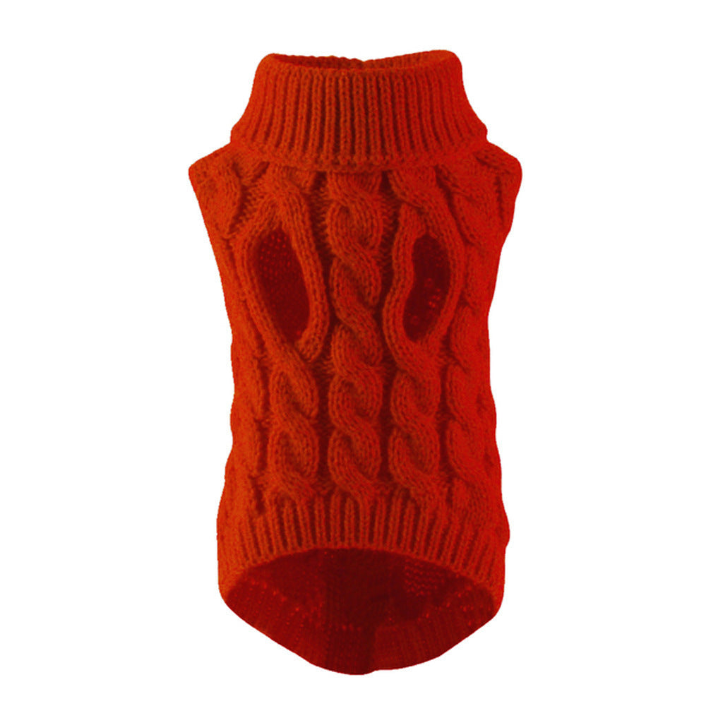 Jersey de punto trenzado para perros