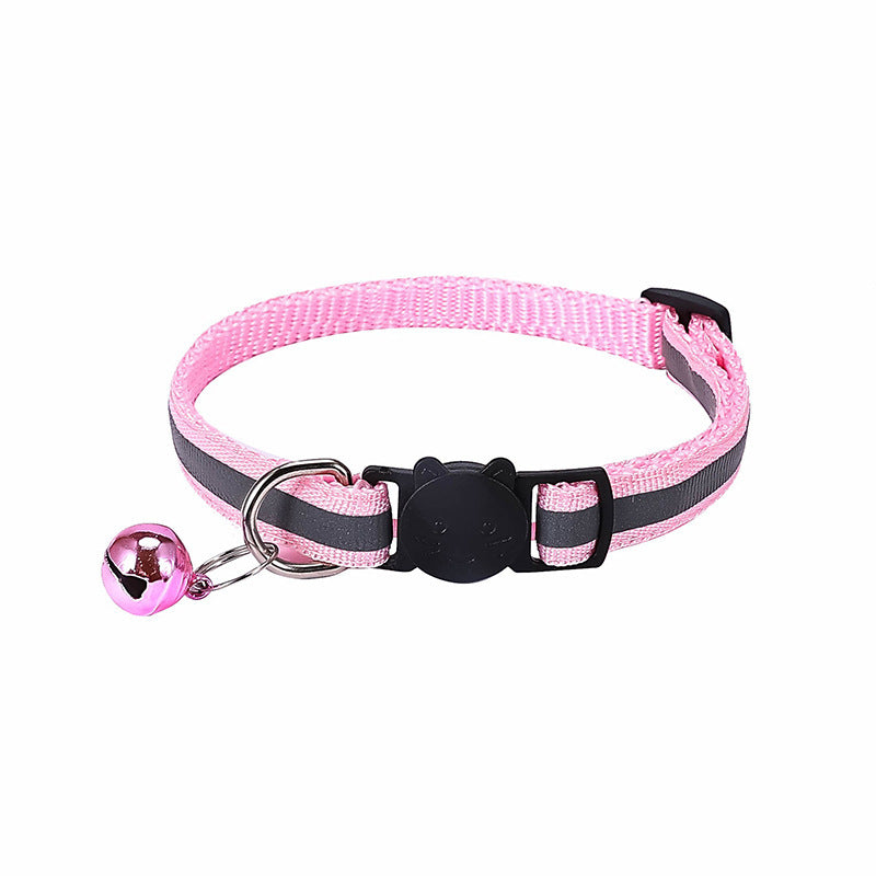 Collar reflectante para gatos con hebilla felina