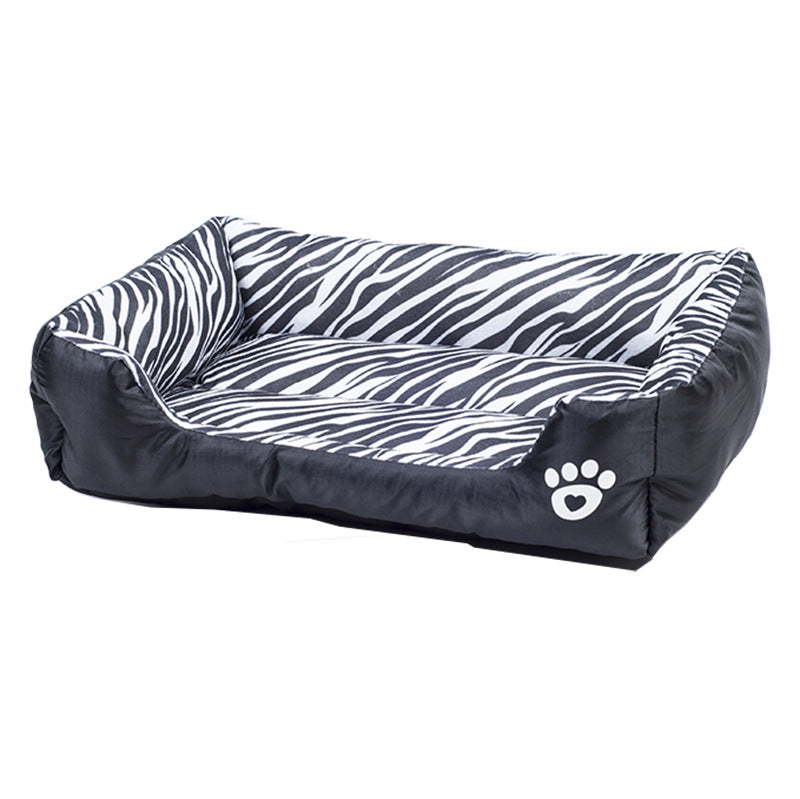 Cama nido rectangular de algodón para perros