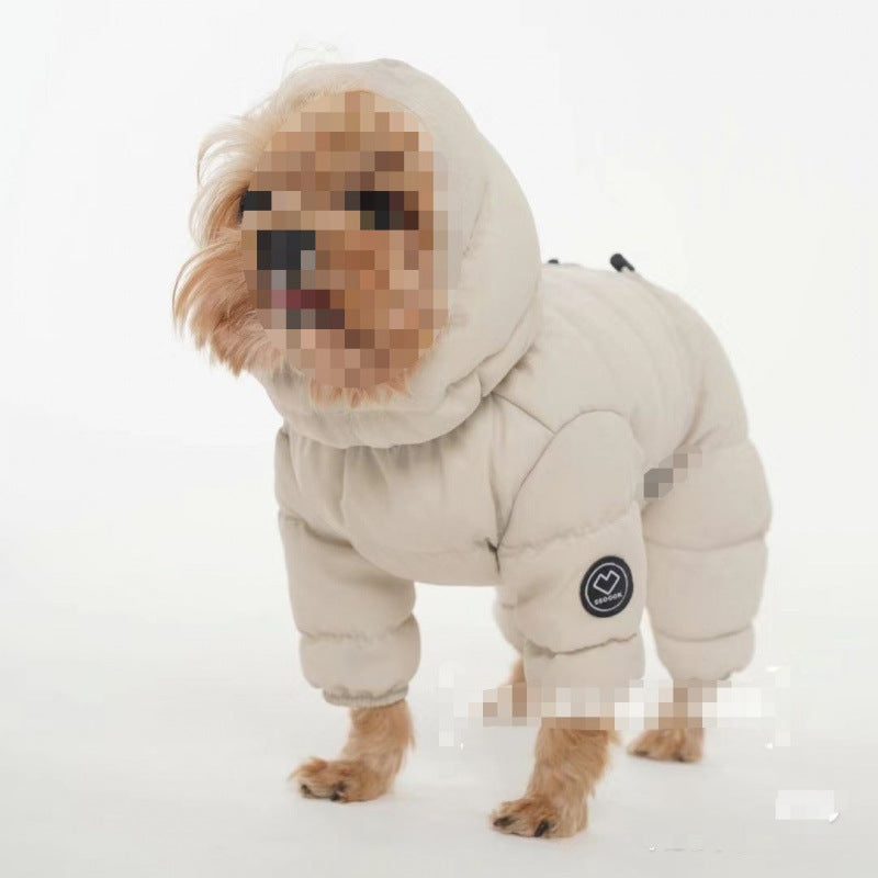 Abrigo de invierno de cuatro patas para perros pequeños