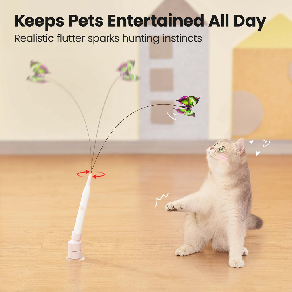Varita eléctrica para gatos con ventosa