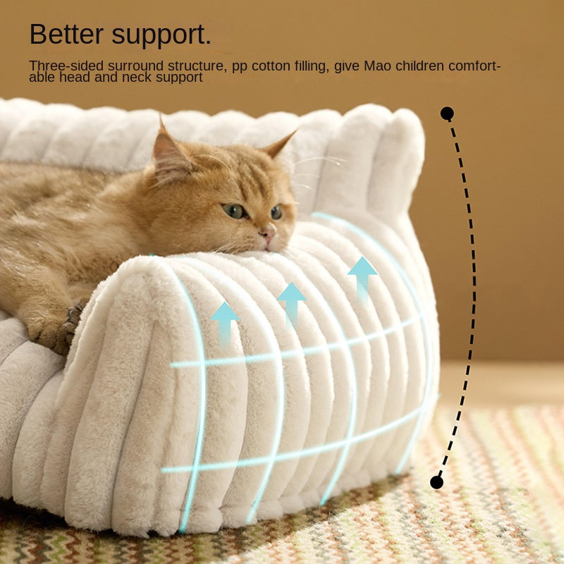 Sofá cama para perros con funda lavable