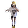 Camiseta de algodón con estampado de perros