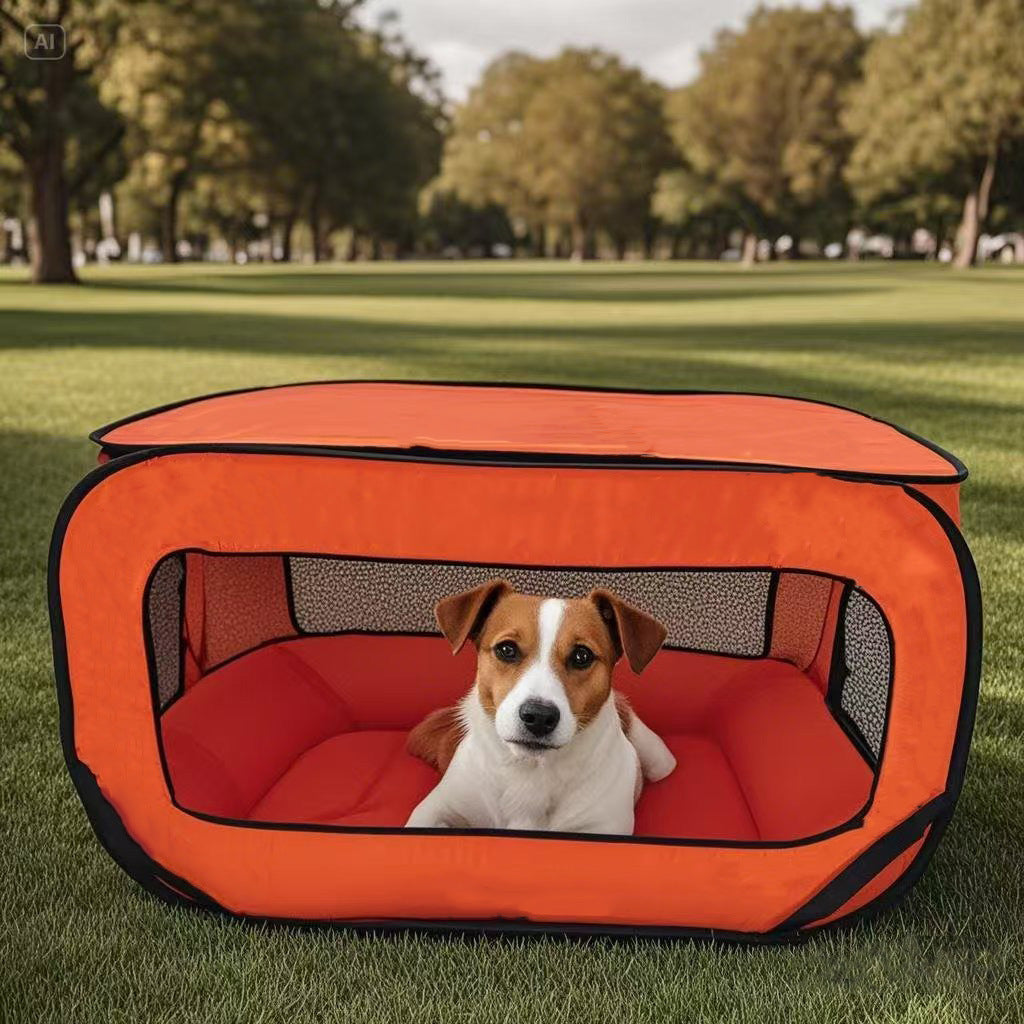 Transportín plegable y transpirable para perros pequeños