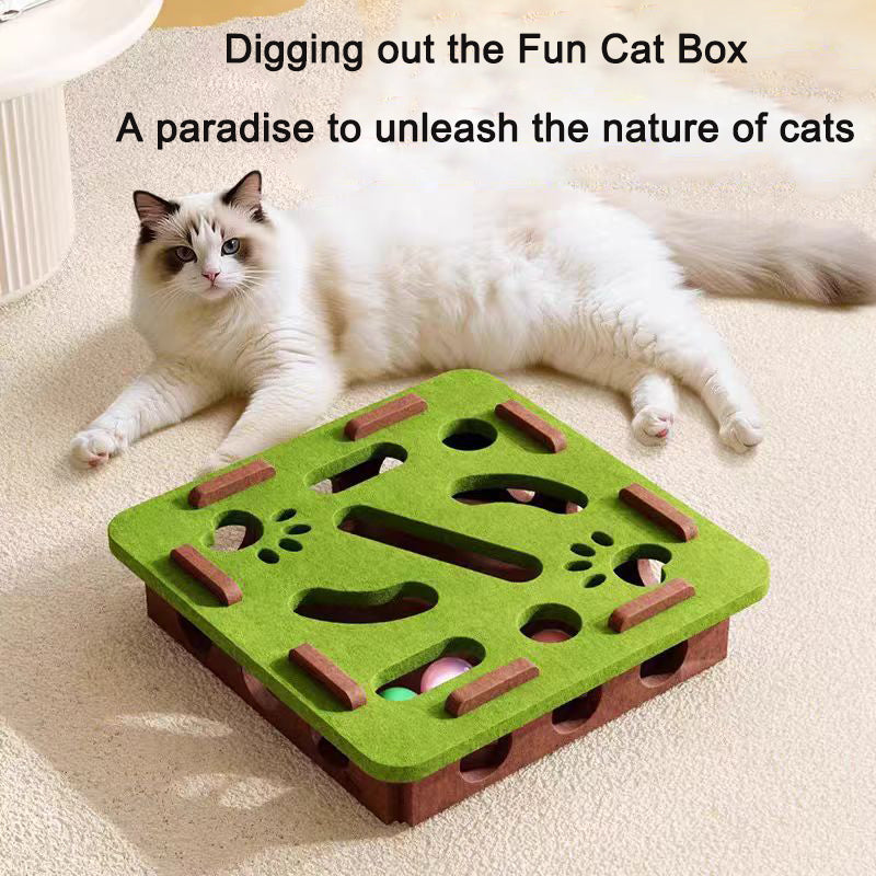 Juguete de fieltro para gatos con 3 cascabeles