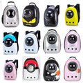 Mochila transportín con ventana burbuja para gatos y perros