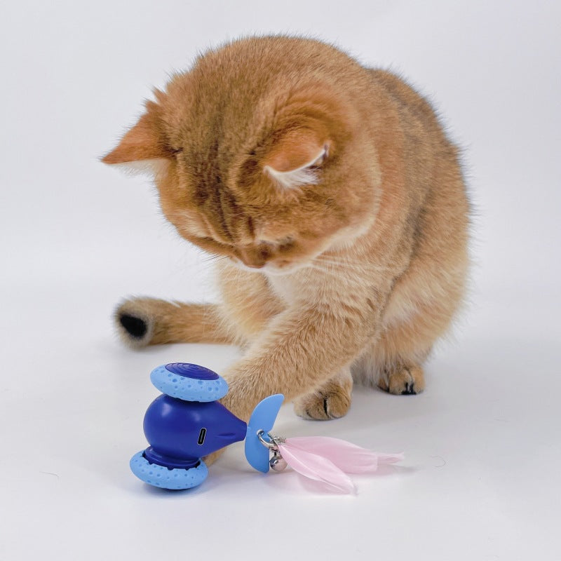 Juguete interactivo recargable por USB para gatos