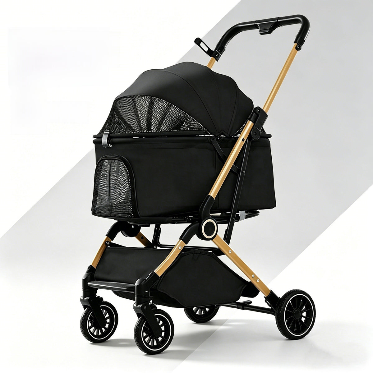 Carrito plegable para gatos y perros pequeños