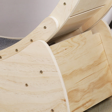 Rueda de ejercicio para gatos de interior de madera