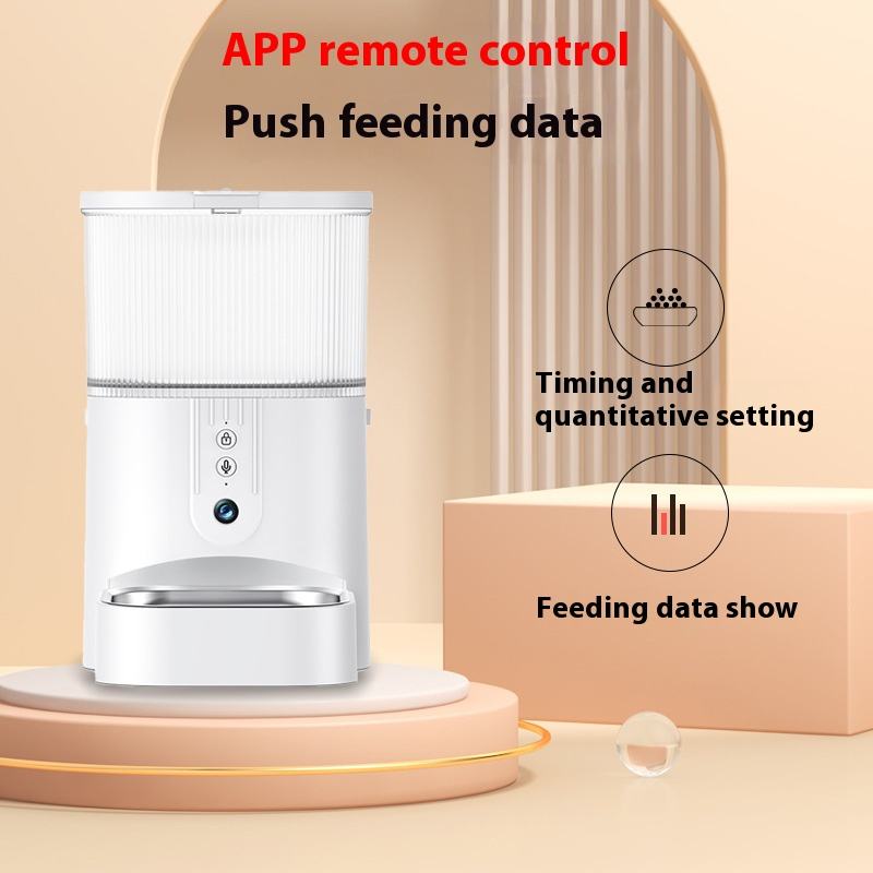 Comedero automático WiFi de 3 L con cámara para perros y gatos