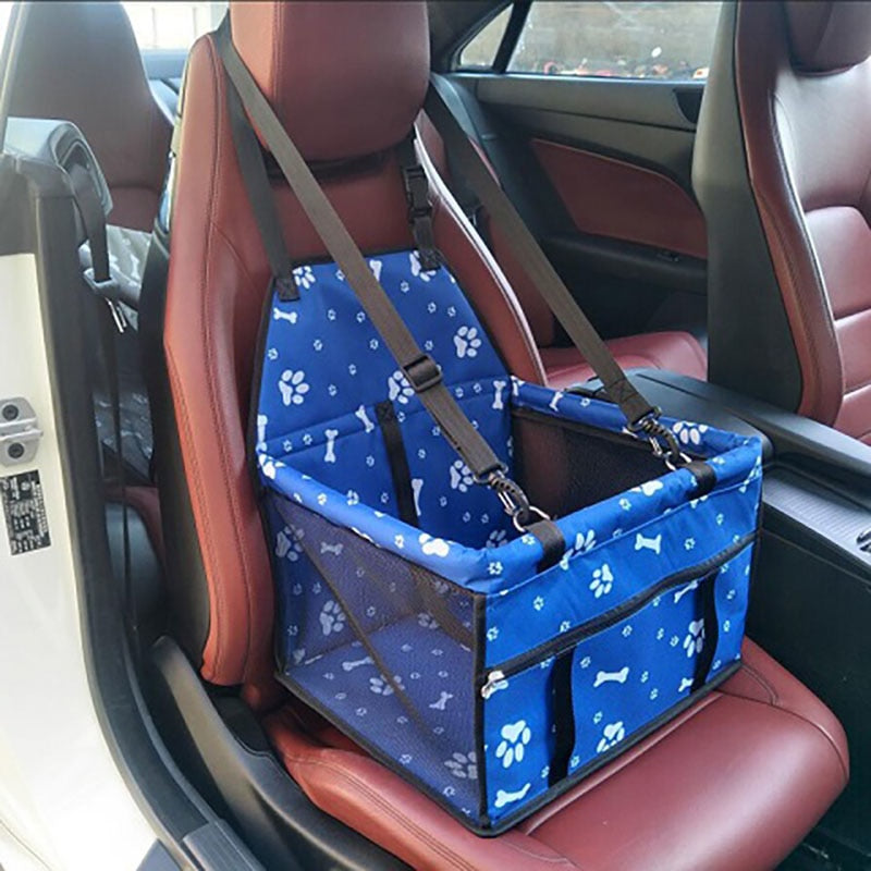 Asiento de coche plegable tipo bolsa con malla para perros y gatos, foto 6 de 16