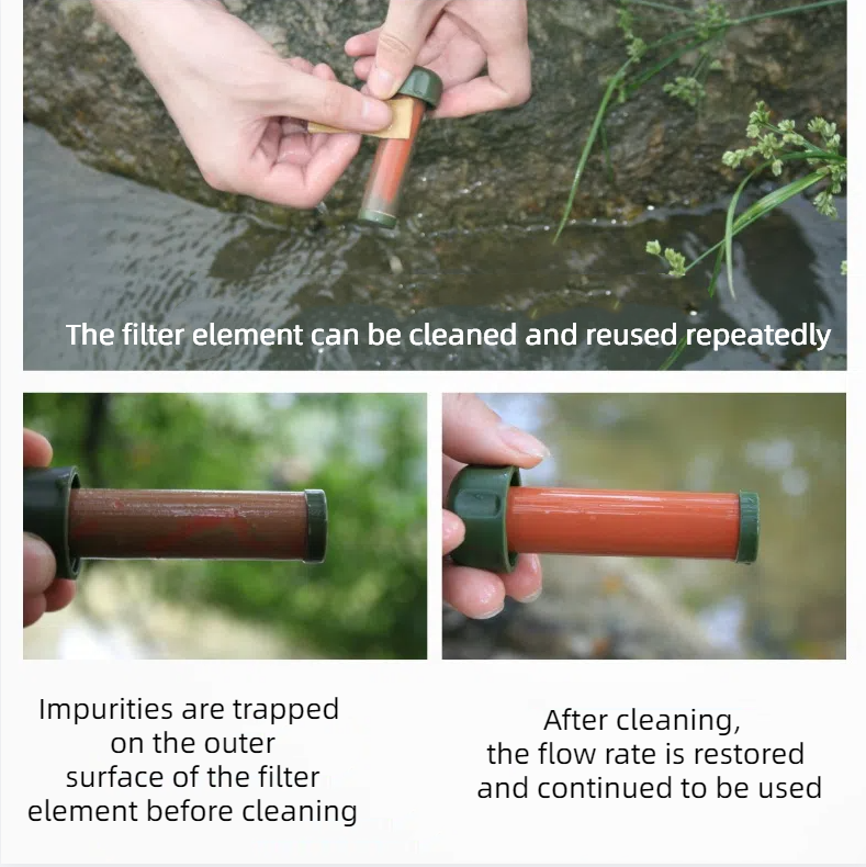Purificador de agua portátil con bomba