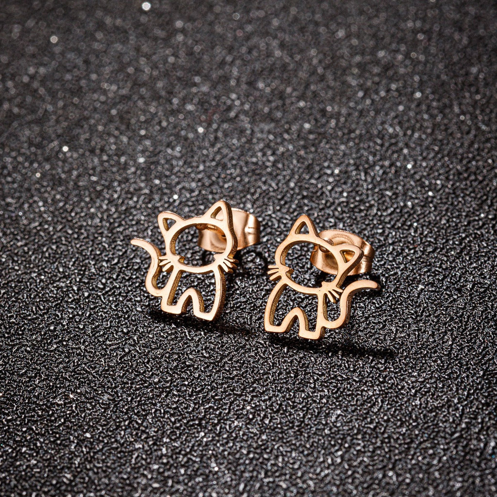 Pendientes de gatito hechos a mano - Pawsome Pets New York