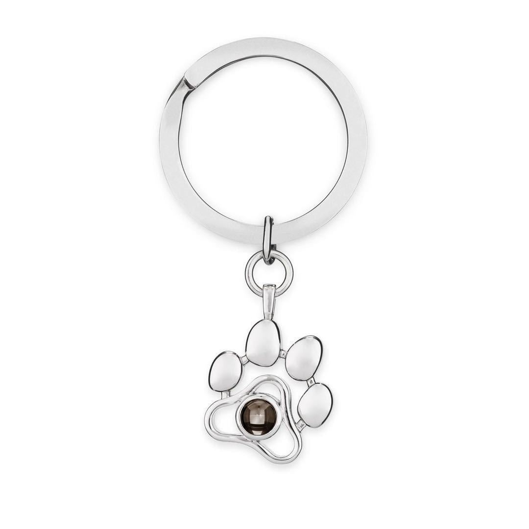Collar con colgante de huella de perro «Te quiero» en varios idiomas