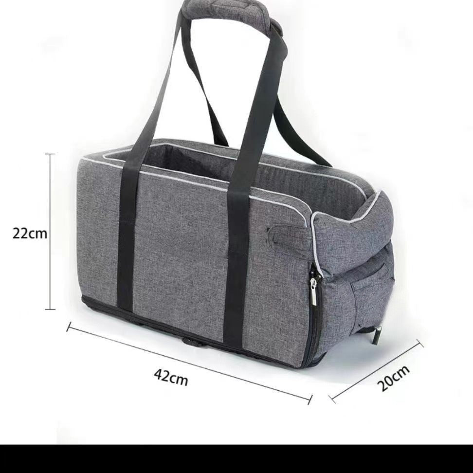 Asiento de coche para perros pequeños – Premium Gray Mesh Mat