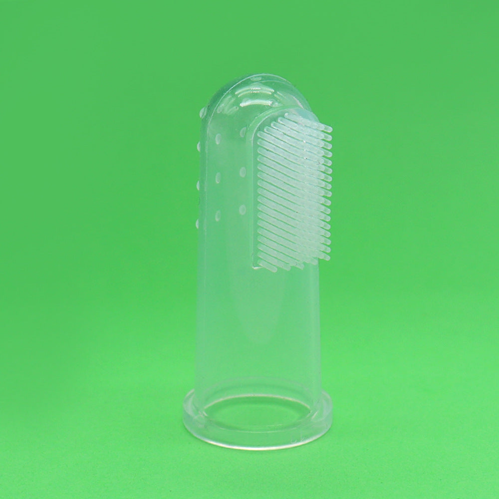 Cepillo dental de silicona para perros y gatos
