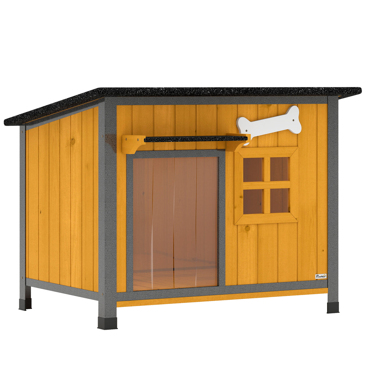 Caseta exterior para perros con techo y suelo extraíbles