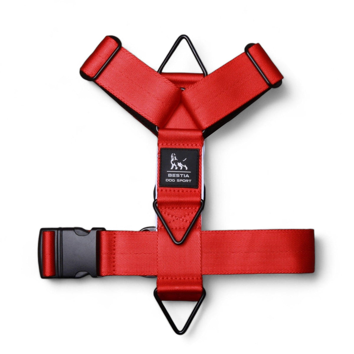 Arnés Bestia Dog Sport GripPro Basic para perros grandes en color rojo