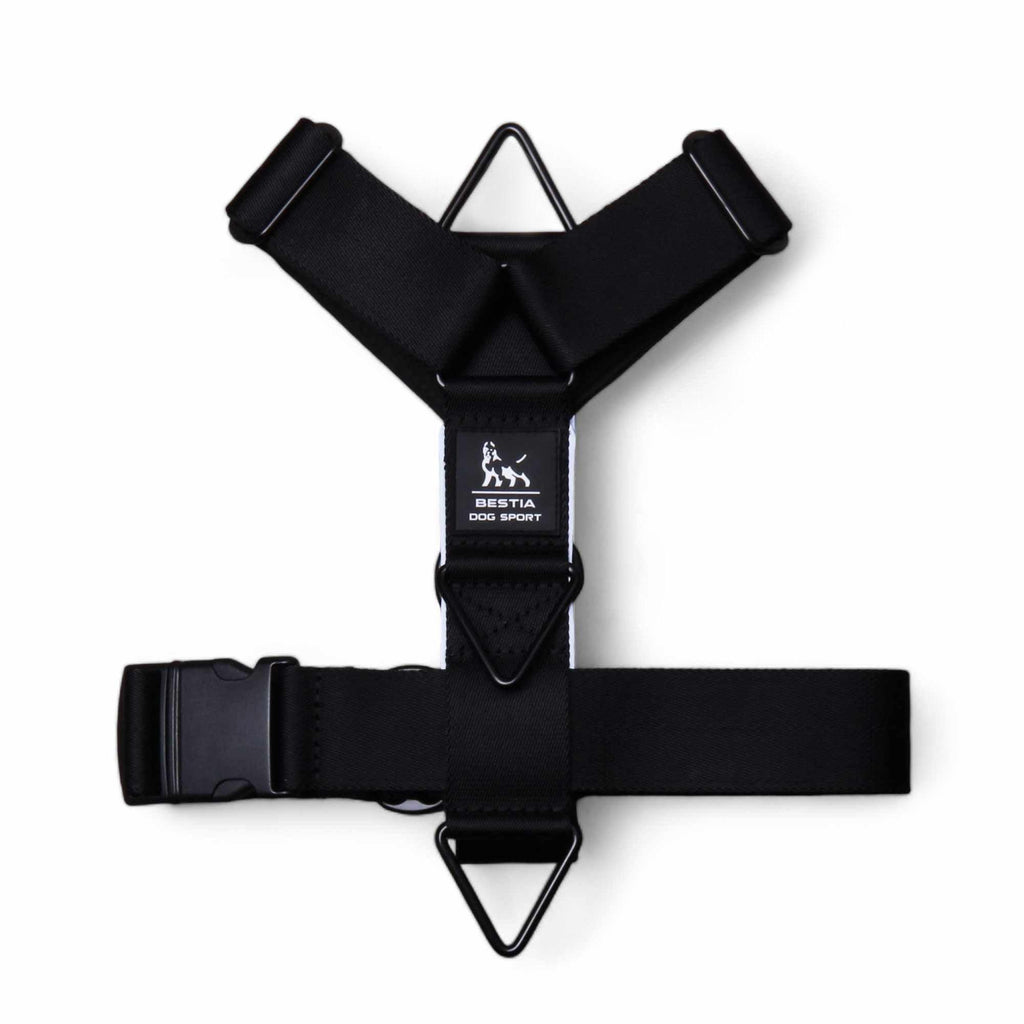 Arnés Bestia Dog Sport GripPro Basic para perros grandes en color negro
