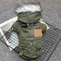Abrigo acolchado de invierno estilo deportivo para perros pequeños